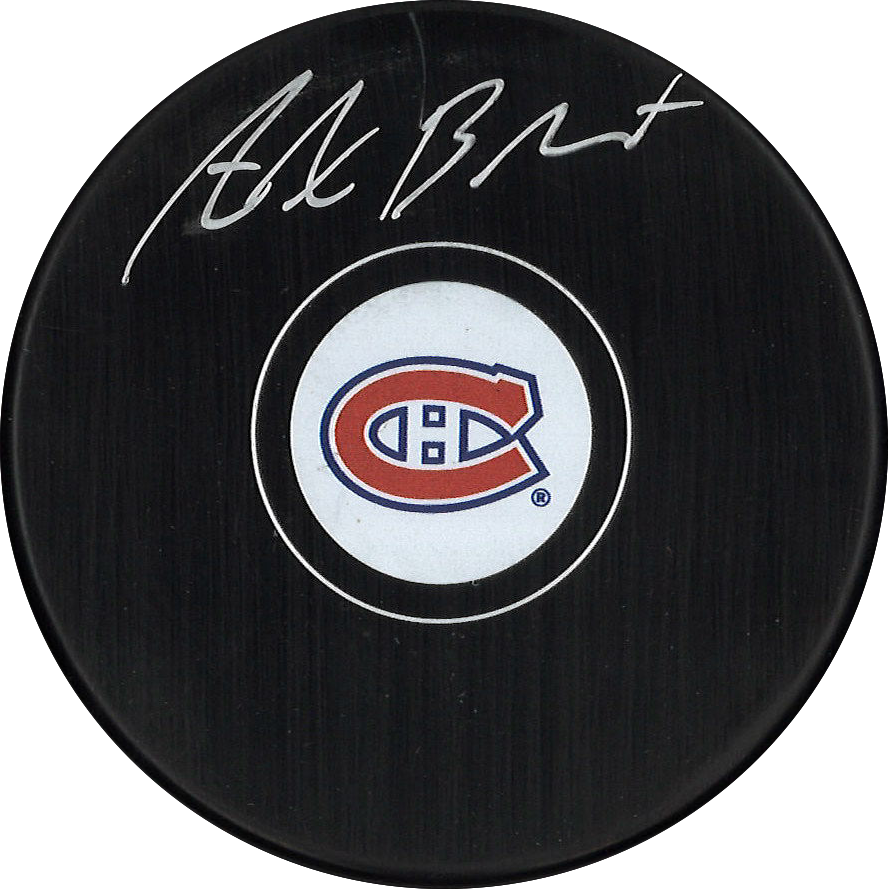 Alex Barre-Boulet autographed Montreal Canadiens puck