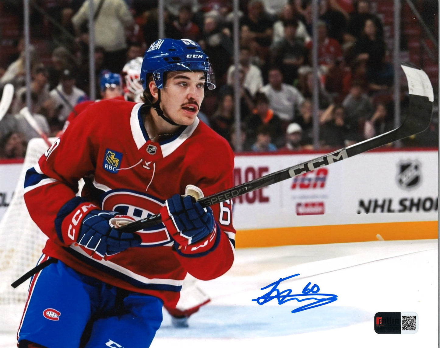 Florian Xhekaj autographed 8x10 photo (2) Montreal Canadiens