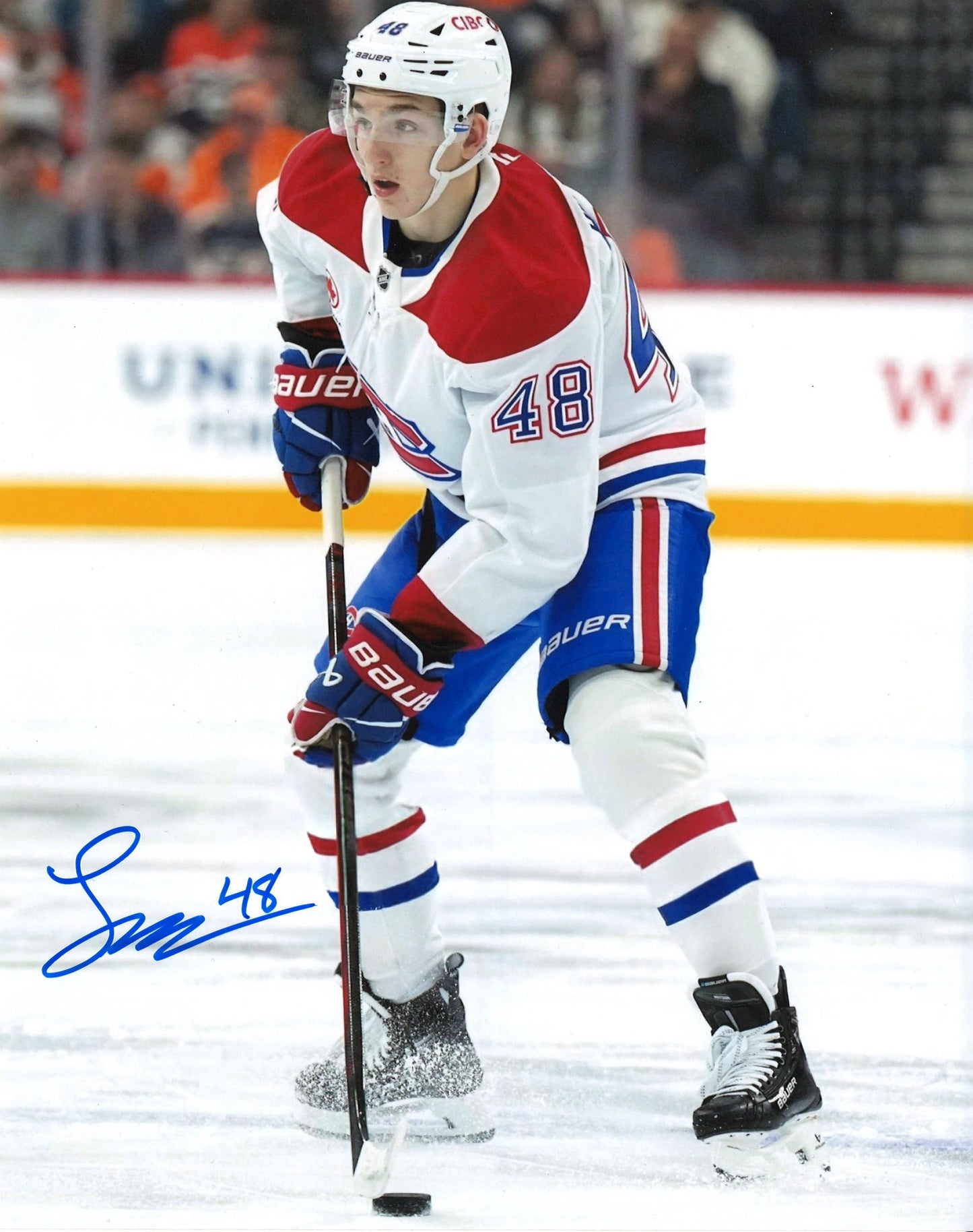 Lane Hutson autographed 8x10 photo Montreal Canadiens - Action2