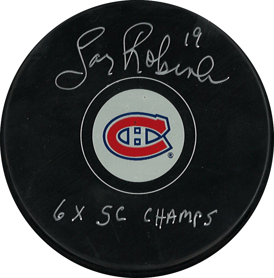 Larry Robinson Montreal Canadiens Autographed Puck
