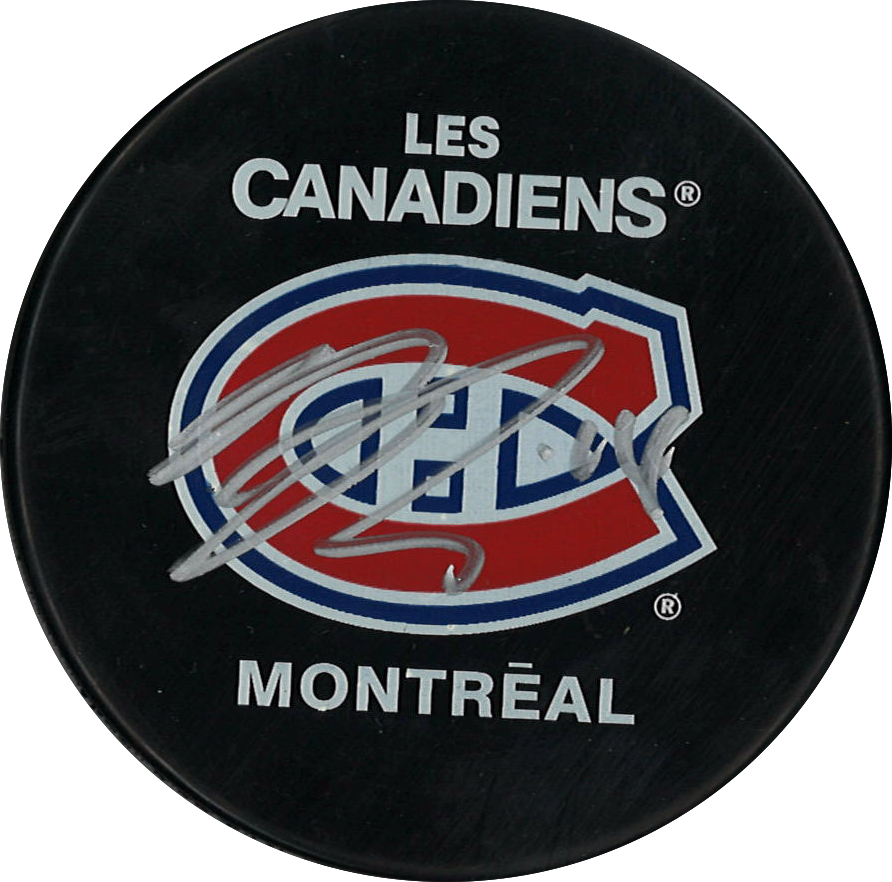 Nick Suzuki rondelle autographiée Canadiens de Montréal Upper Deck Authenticated