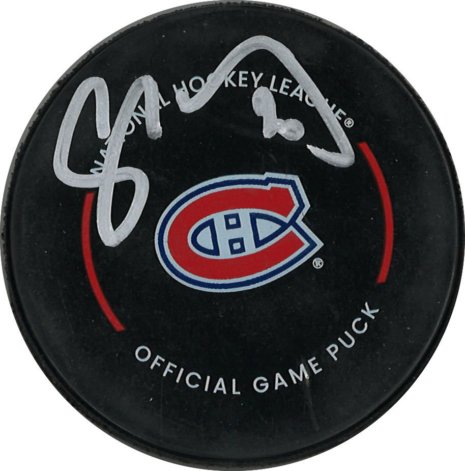 Juraj Slafkovsky official "SILVER" autographed NHL puck Montreal Canadiens