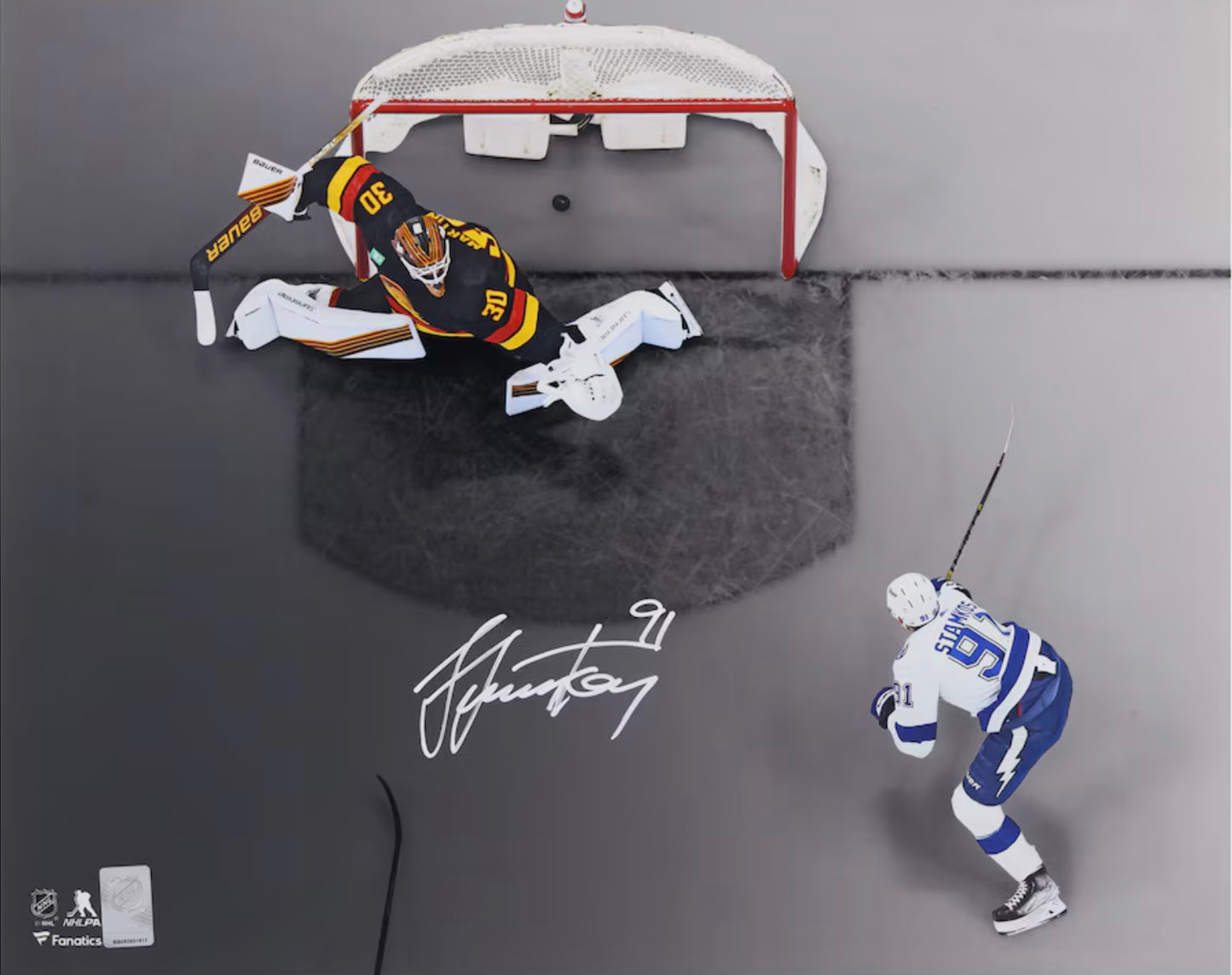 Steven Stamkos photo 16x20 de son 500ième but dans la NHL