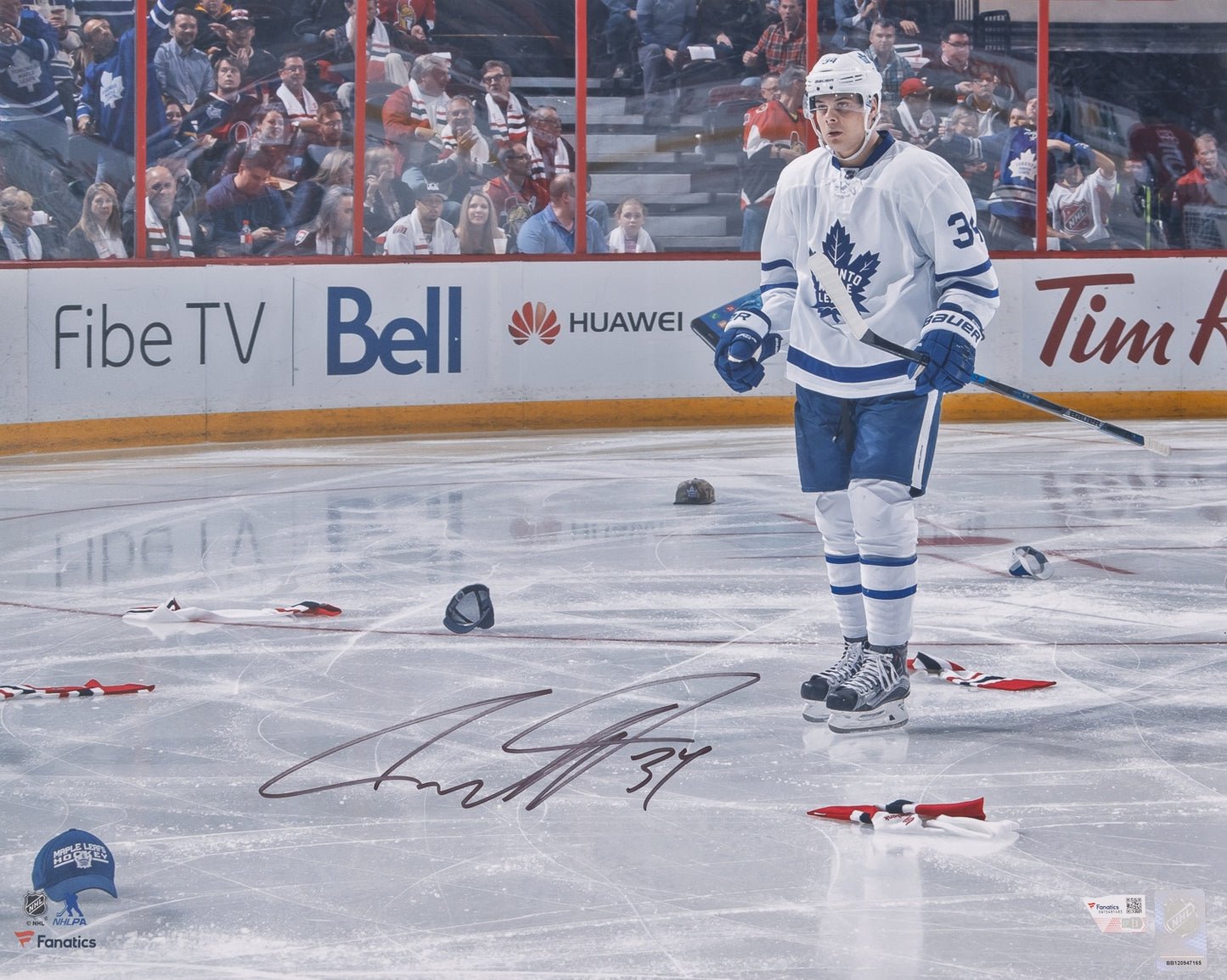 Auston Matthews Autographed 16x20 Picture Toronto Maple Leafs