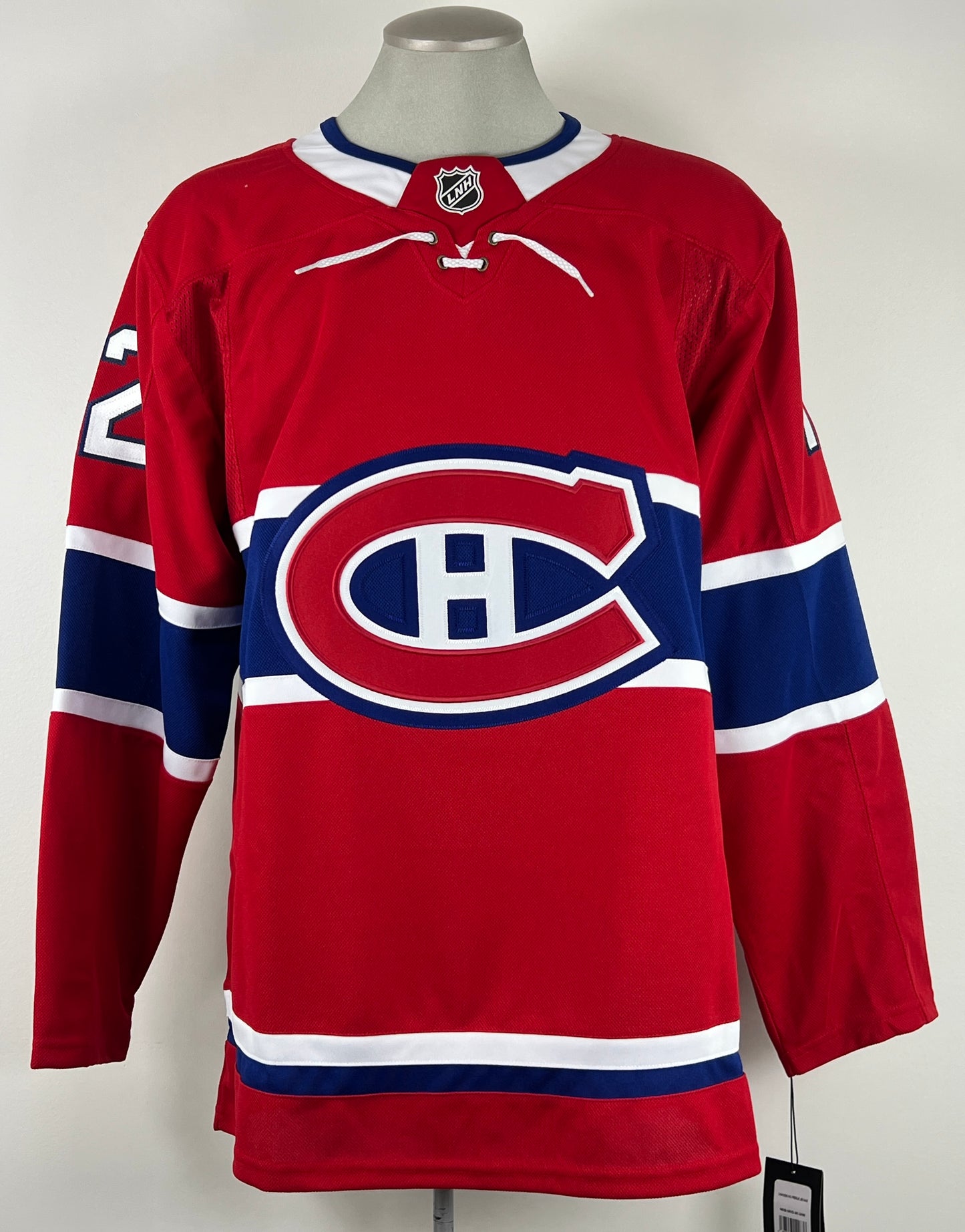 Arber Xhekaj gilet Fanatics Premium autographié des Canadiens de Montréal avec plusieurs inscriptionss