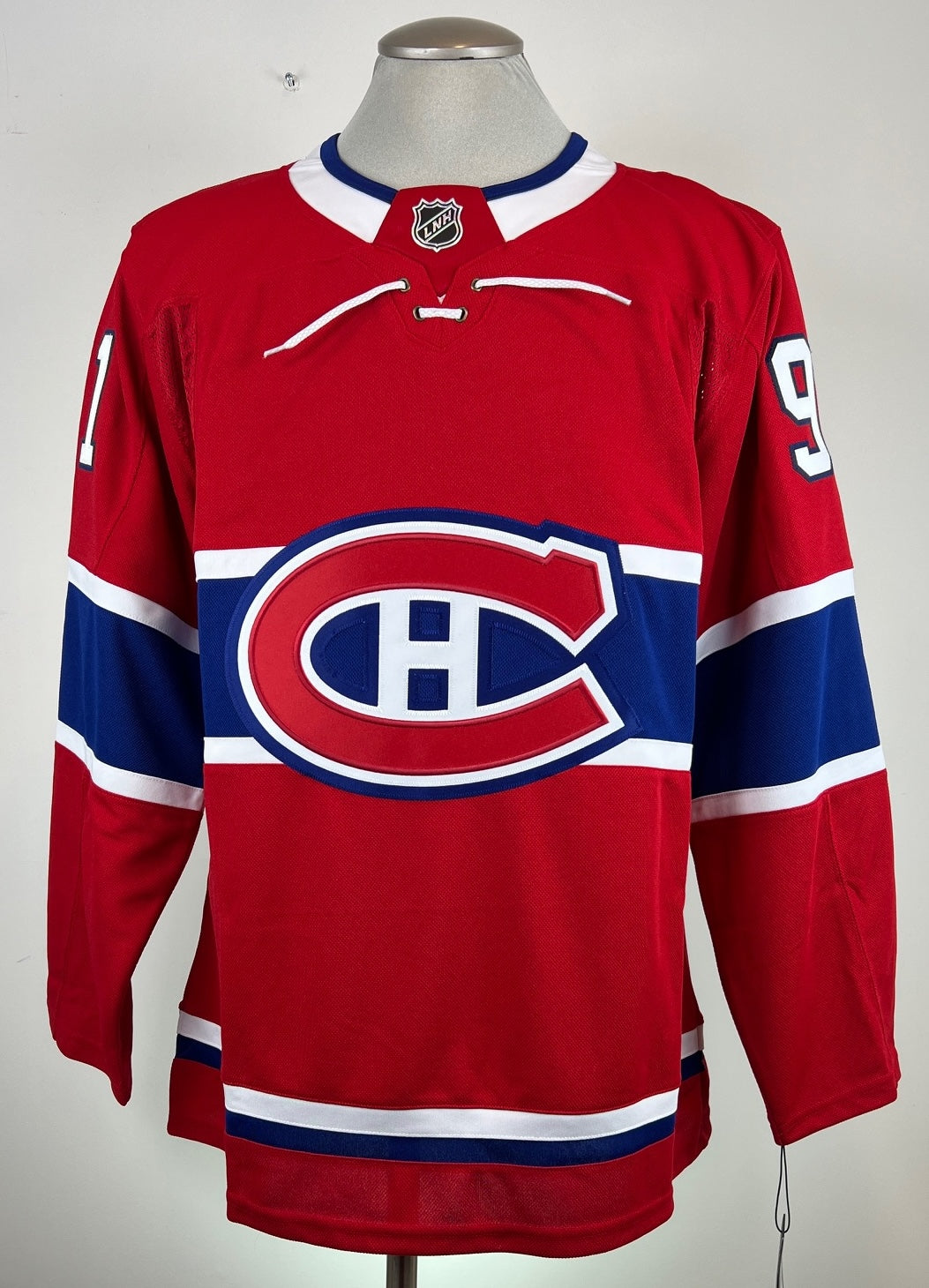 Oliver Kapanen autographed Fanatics Premium jersey with 2 inscriptions 1st Game 10/10/24 and 1st Goal 10/8/25