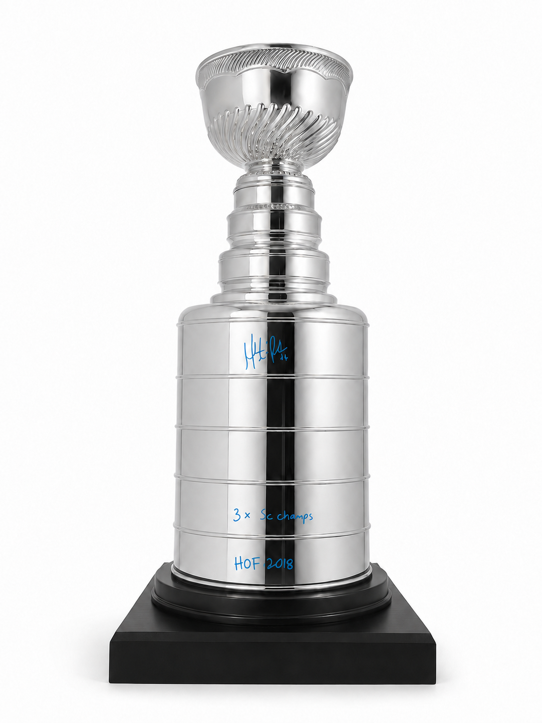 Martin Brodeur autographed 25-inch Stanley Cup with 2 inscriptions New Jersey Devils