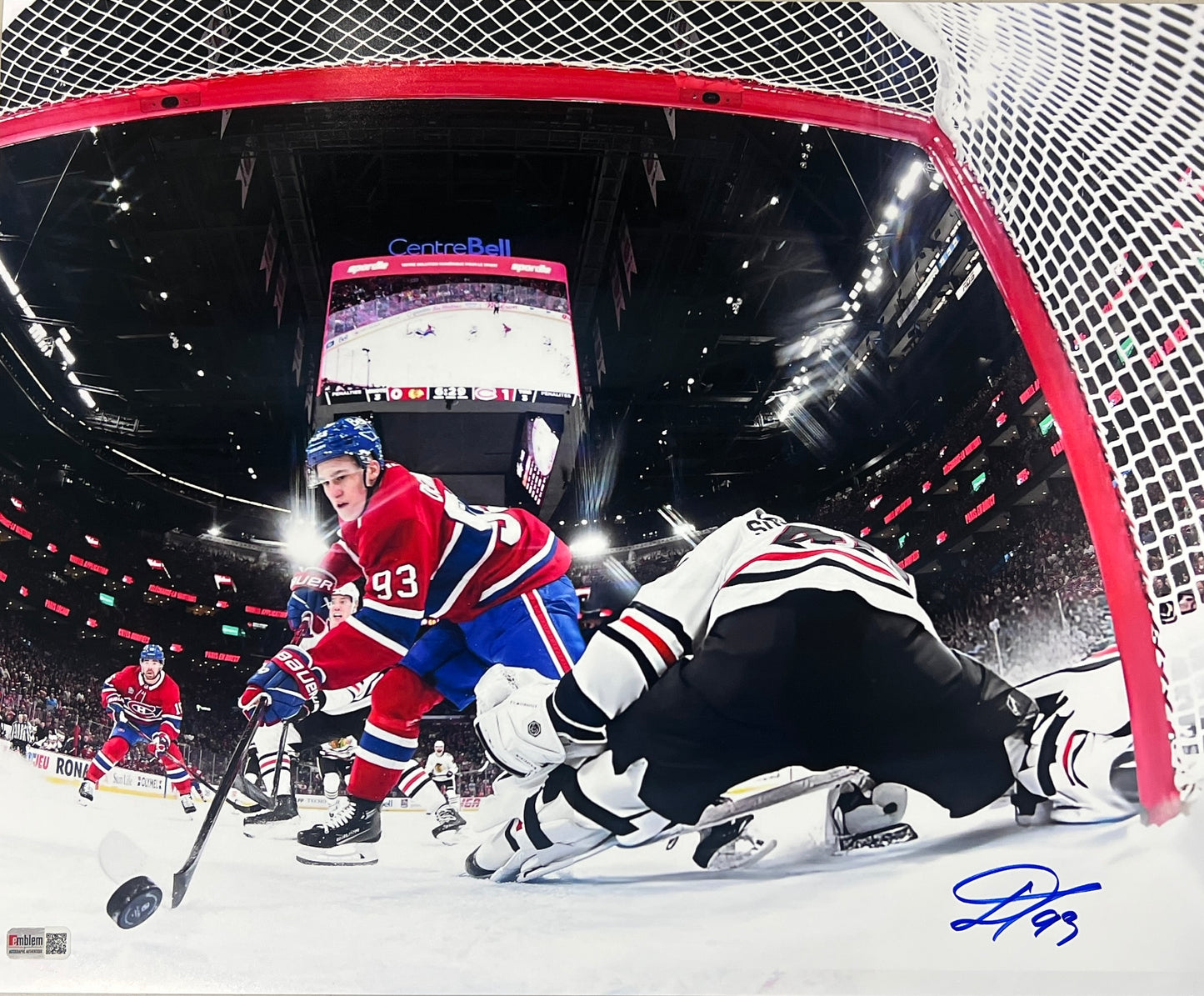 Ivan Demidov 16x20 photo first goal autographed
