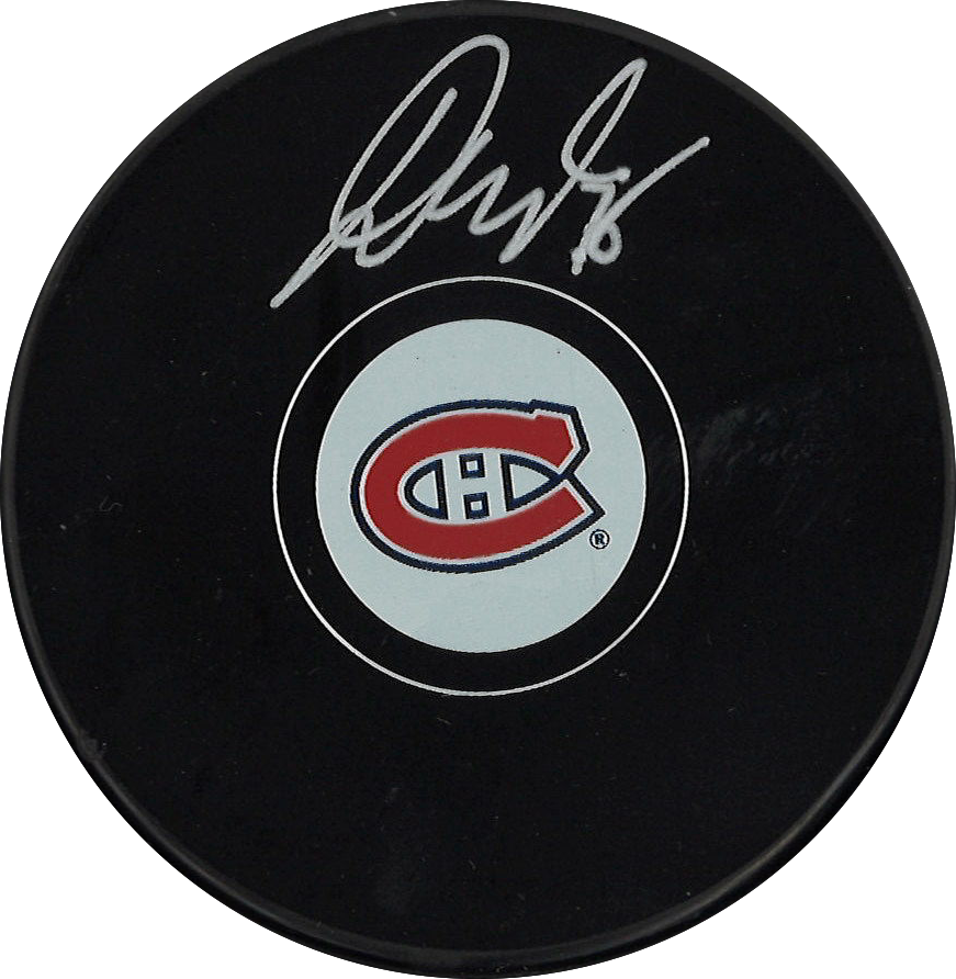 Jakub Dobes LOGO PUCK autographiée - Canadiens de Montréal