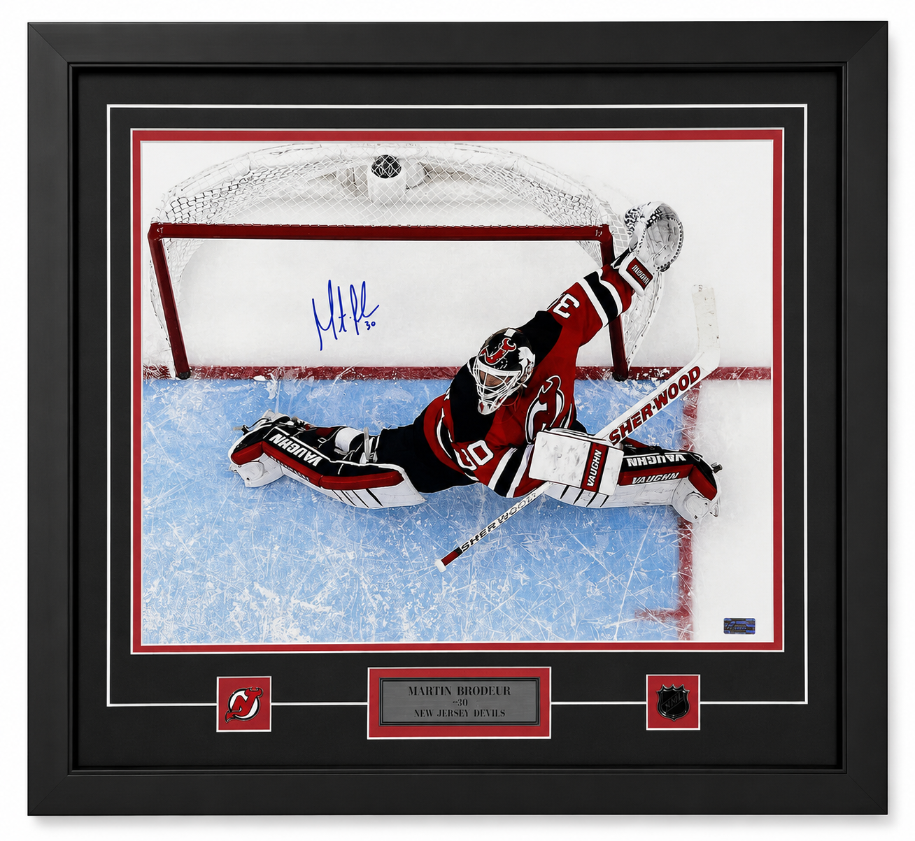 Martin Brodeur framed 16x20 photo of the New Jersey Devils