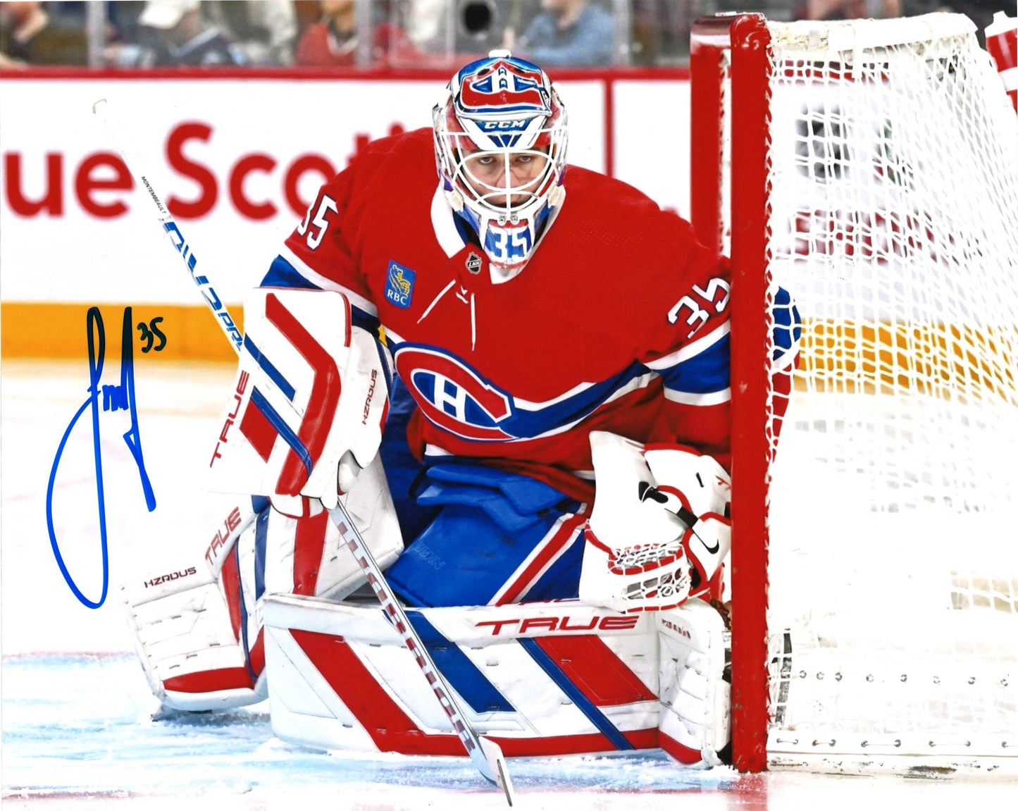 Samuel Montembeault photo 8x10 autographiée Canadiens de Montréal - 1