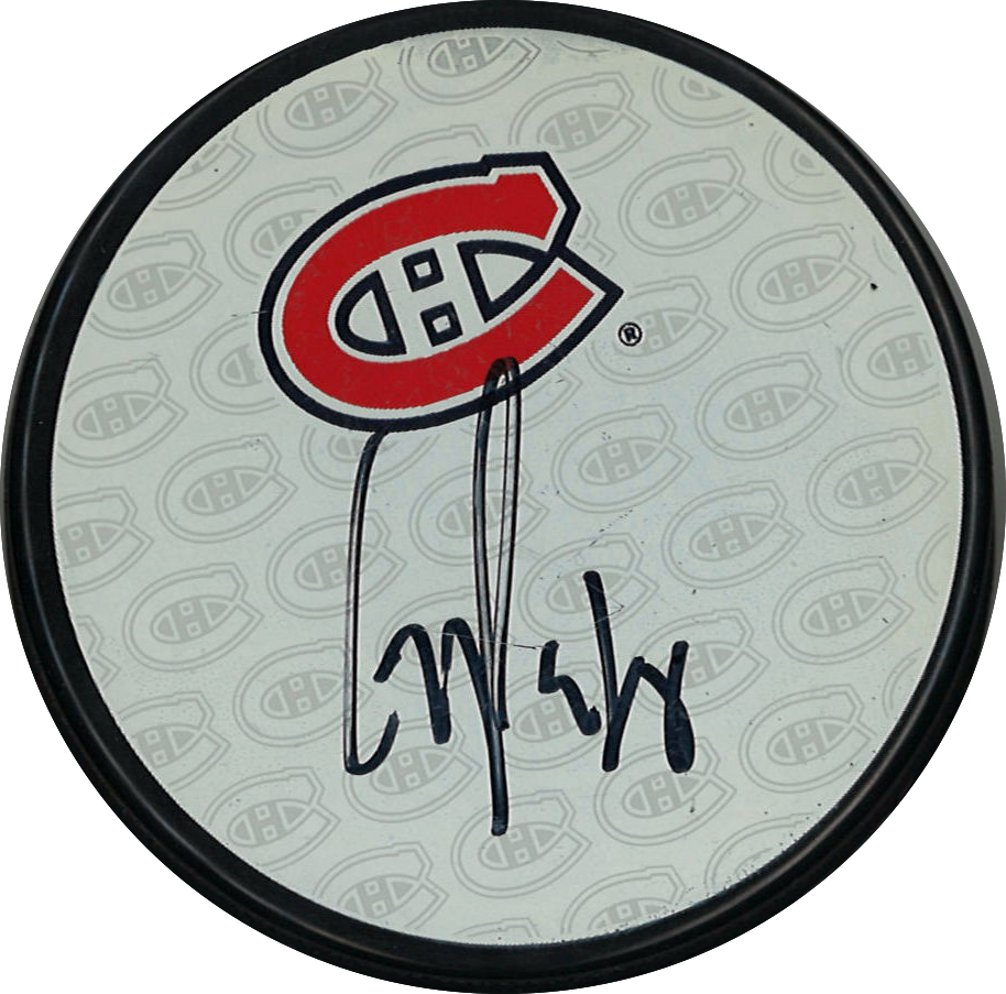 Greg Pateryn rondelle autographiée de la Fondation des Canadiens pour l'Enfance