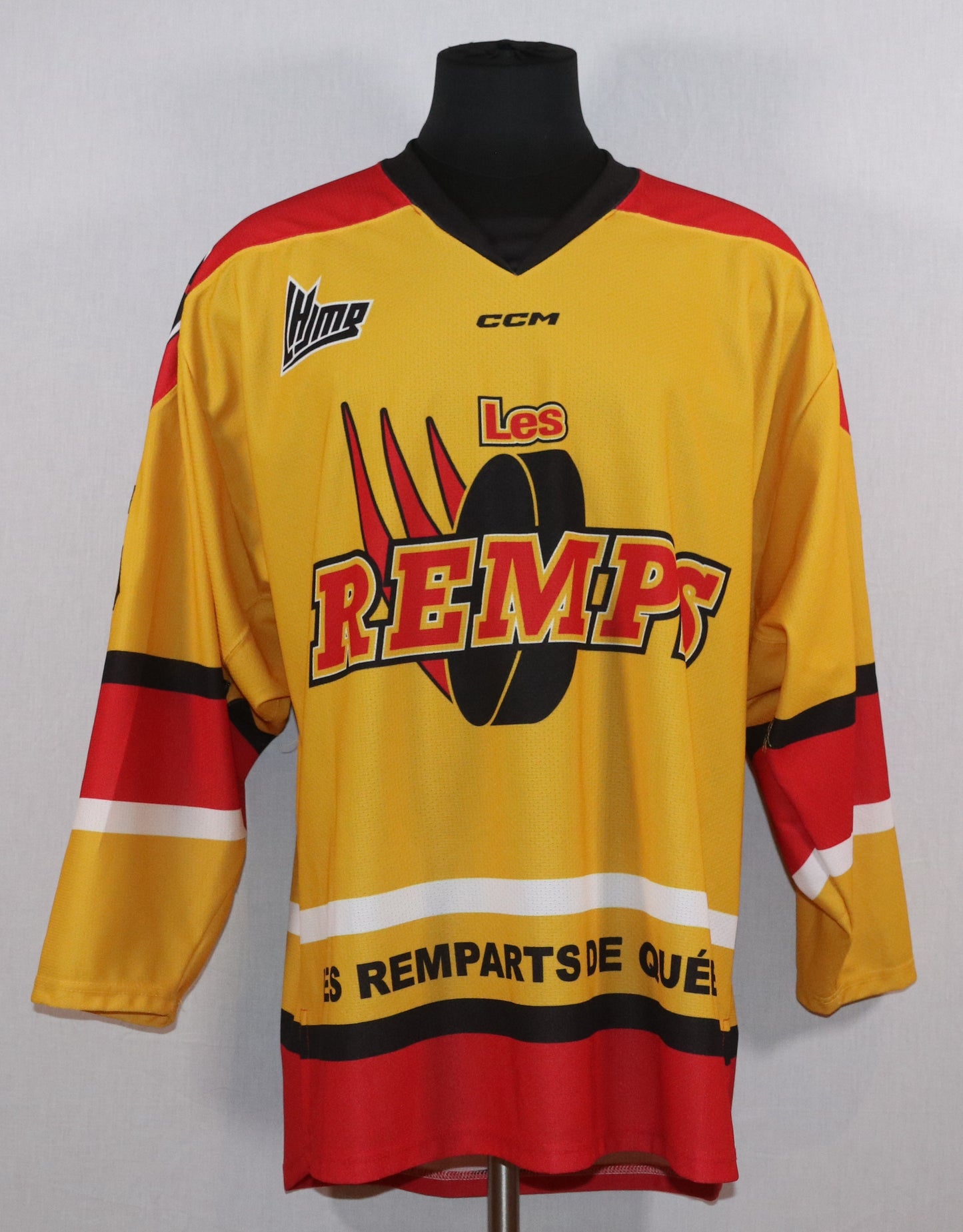 Andreas Straka gilet game-used des Remparts de Québec autographié avec certificat (match des BOYS-REMPS)