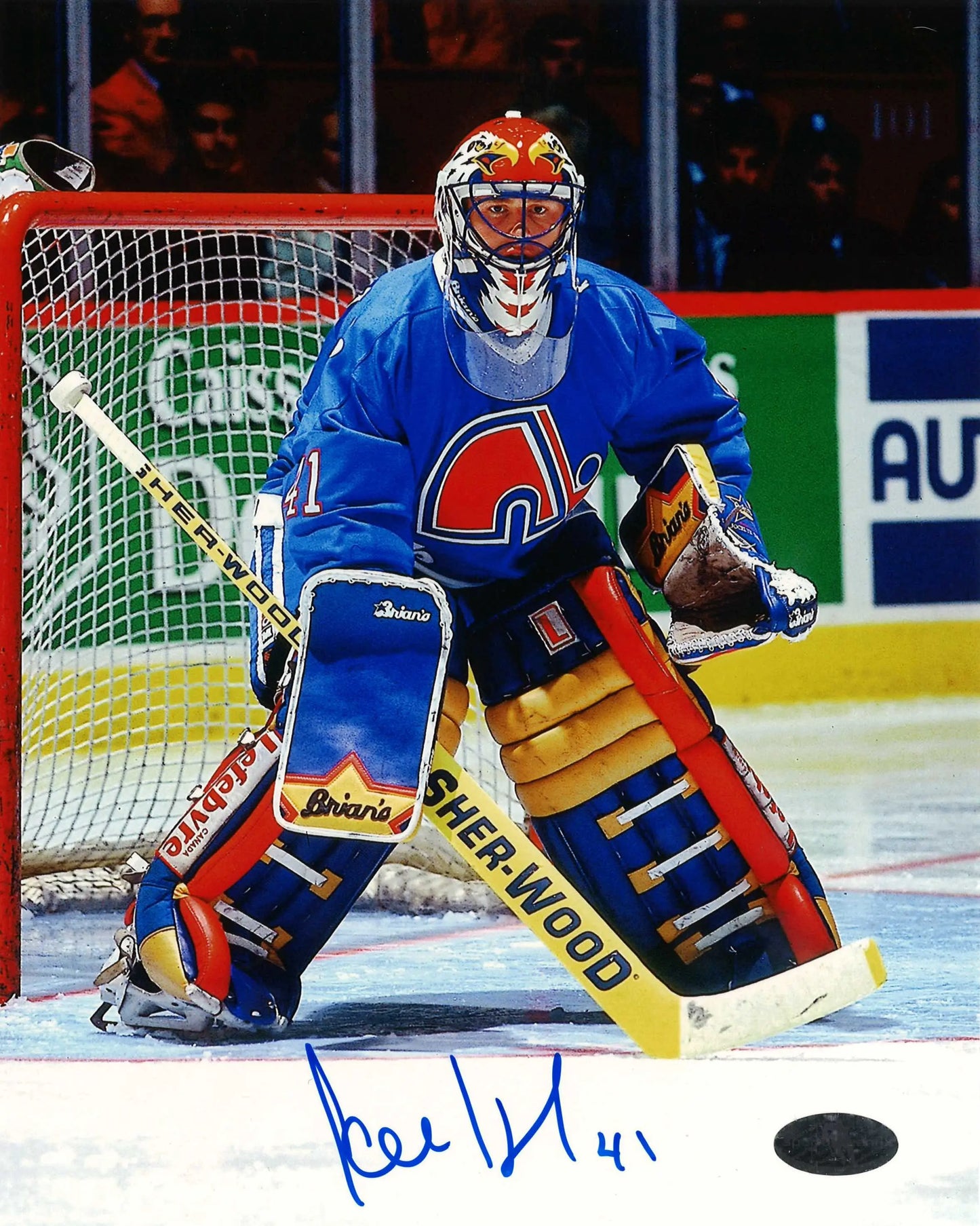 Jocelyn Thibault Photo 8x10 autographiée