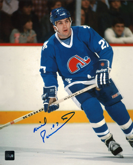 Wilfrid Paiement photo 8x10 autographiée Nordiques de Québec