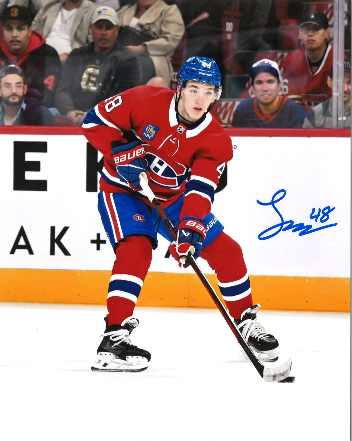 Lane Hutson photo 8x10 autographiée du Canadiens de Montréal