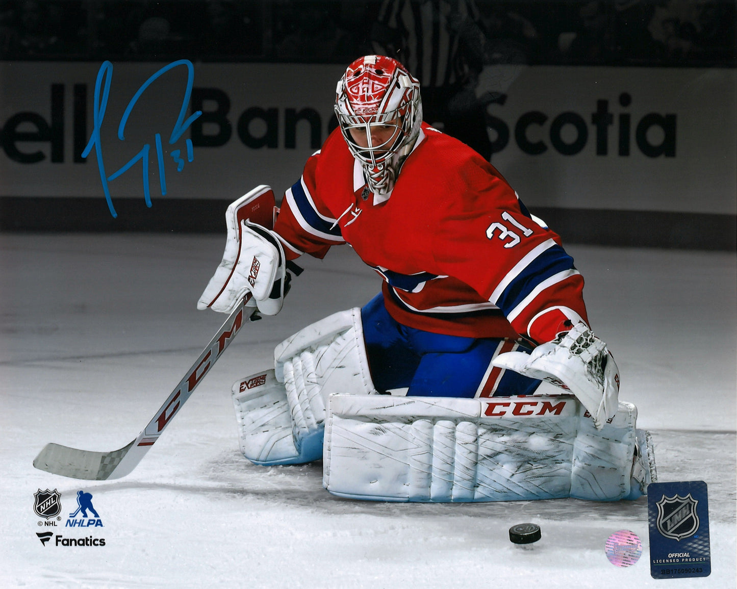 Carey Price autographed 8x10 photo Montreal Canadiens