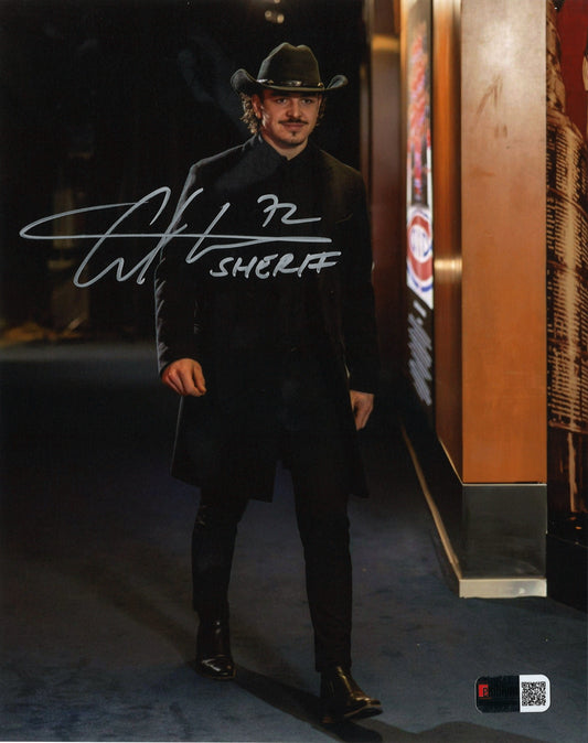 Arber Xhekaj photo 8x10 autographiée SHERIFF Canadiens de Montréal avec inscription