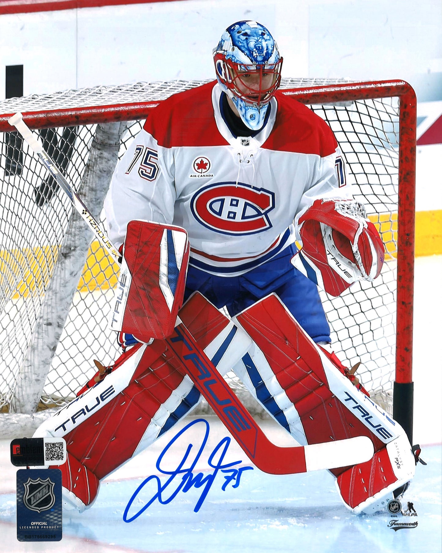Jakub Dobes photo 8x10 autographiée - Canadiens de Montréal