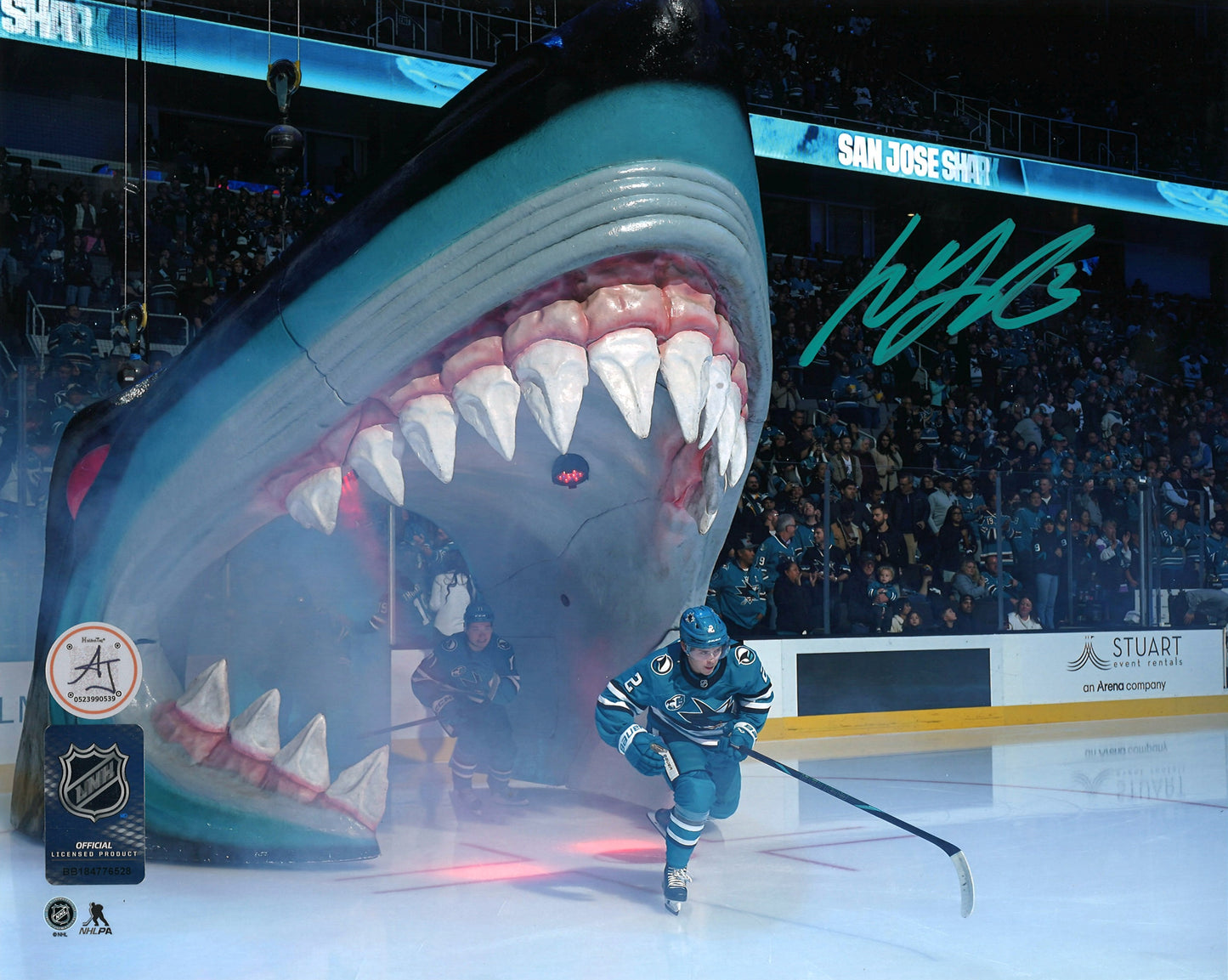 Will Smith autographed 8x10 photo San Jose Sharks