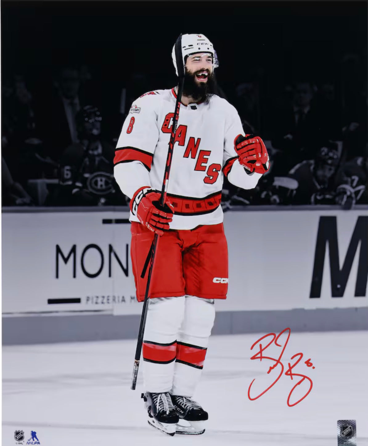 Brent Burns 16x20 autographed and certified by Fanatics