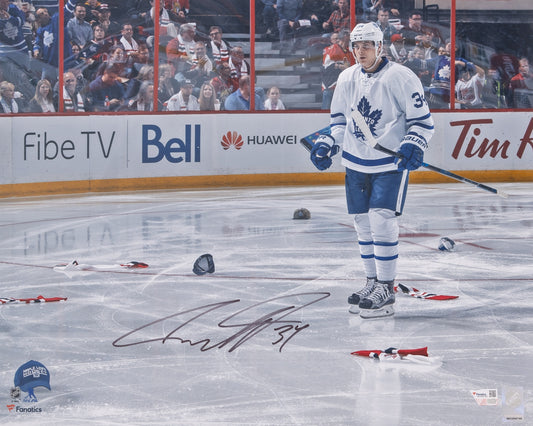 Auston Matthews photo 16x20 autographiée Maple Leafs de Toronto