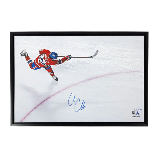 Canvas encadré Cole Caufield autographie #/22