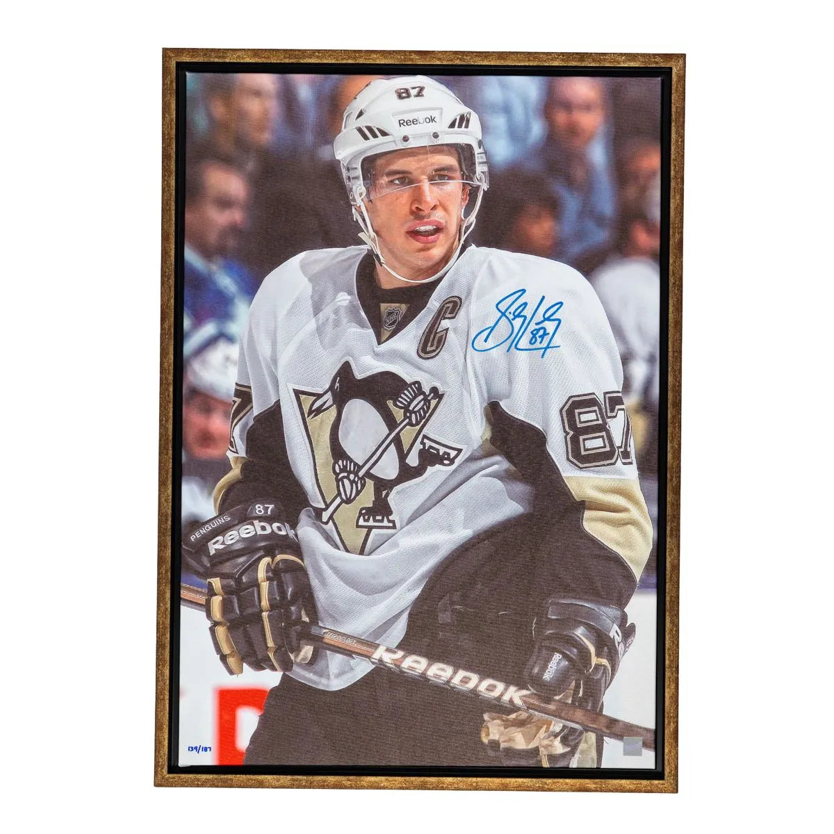 Canvas encadré Sidney Crosby autographié #/187