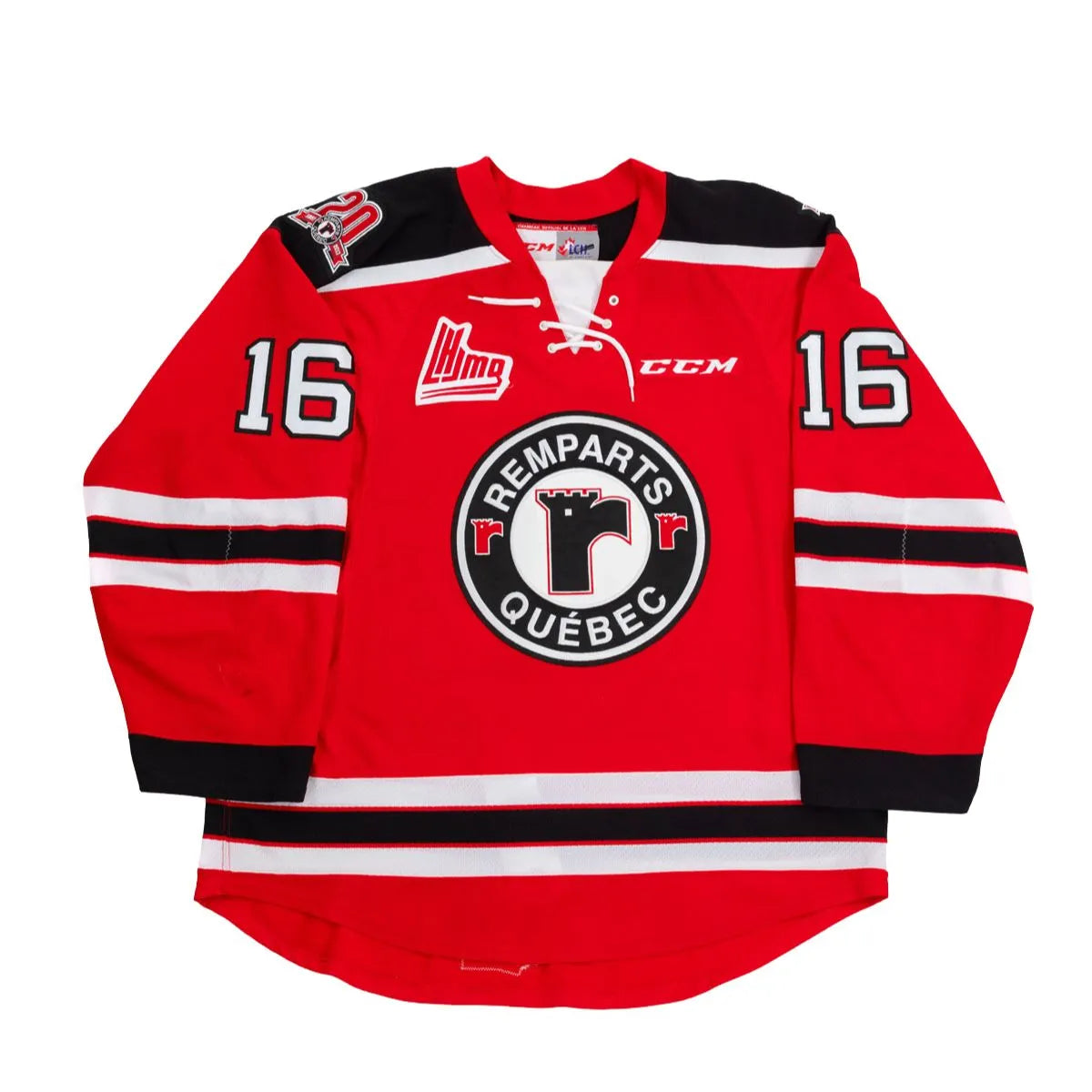 Christian Huntley gilet Remparts de Québec utilisé saison 2017-2018