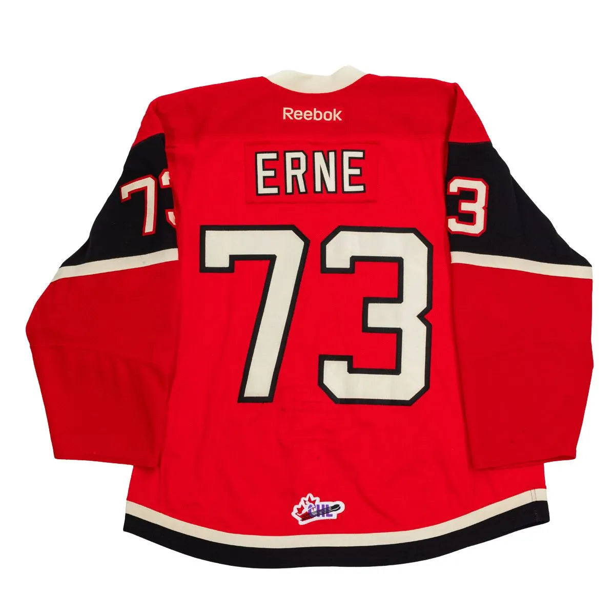Adam Erne gilet game-used des Remparts de Québec (LHJMQ) saison 2012-2013