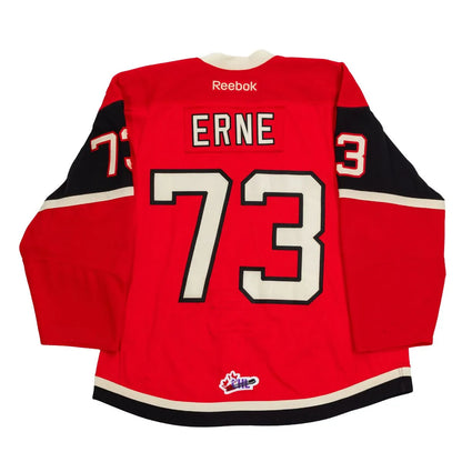 Adam Erne gilet game-used des Remparts de Québec (LHJMQ) saison 2012-2013