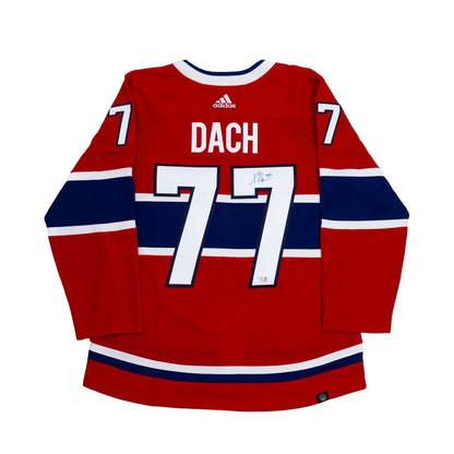 Kirby Dach autographed ADIDAS authentic jersey from the Montreal Canadiens