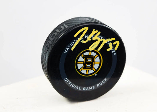 Patrice Bergeron rondelle autographiée