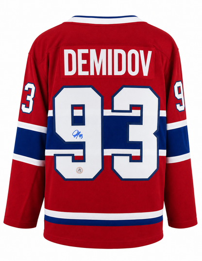 Ivan Demidov autographed and certified Fanatic Breakaway jersey