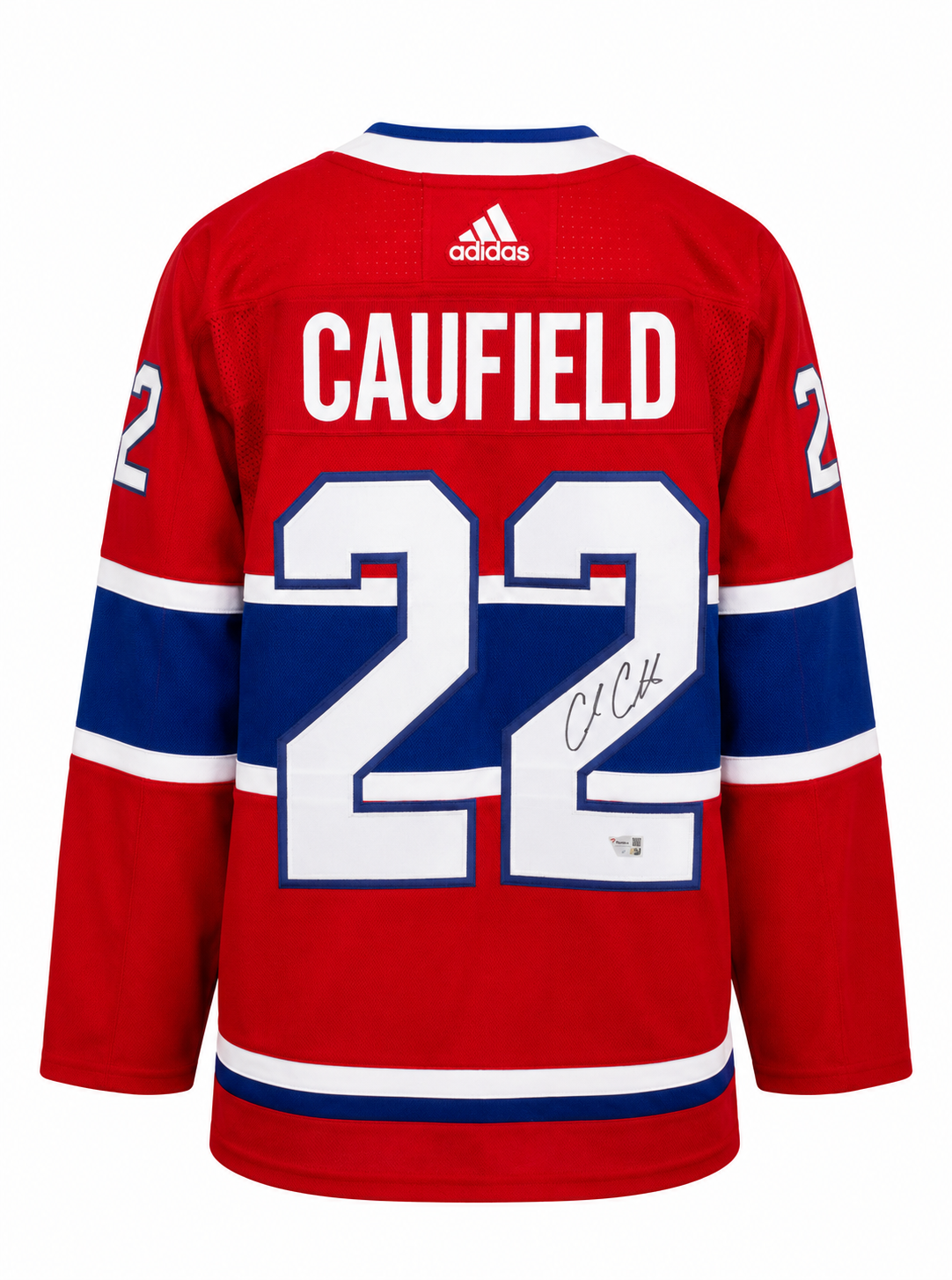 Cole Caufield RARE autographed ADIDAS #22 Montreal Canadiens jersey