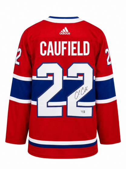 Cole Caufield RARE autographed ADIDAS #22 Montreal Canadiens jersey