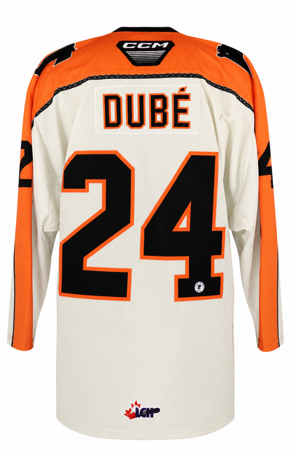 Charles-Antoine Dube Quebec Remparts game-used jersey (First Nations game)