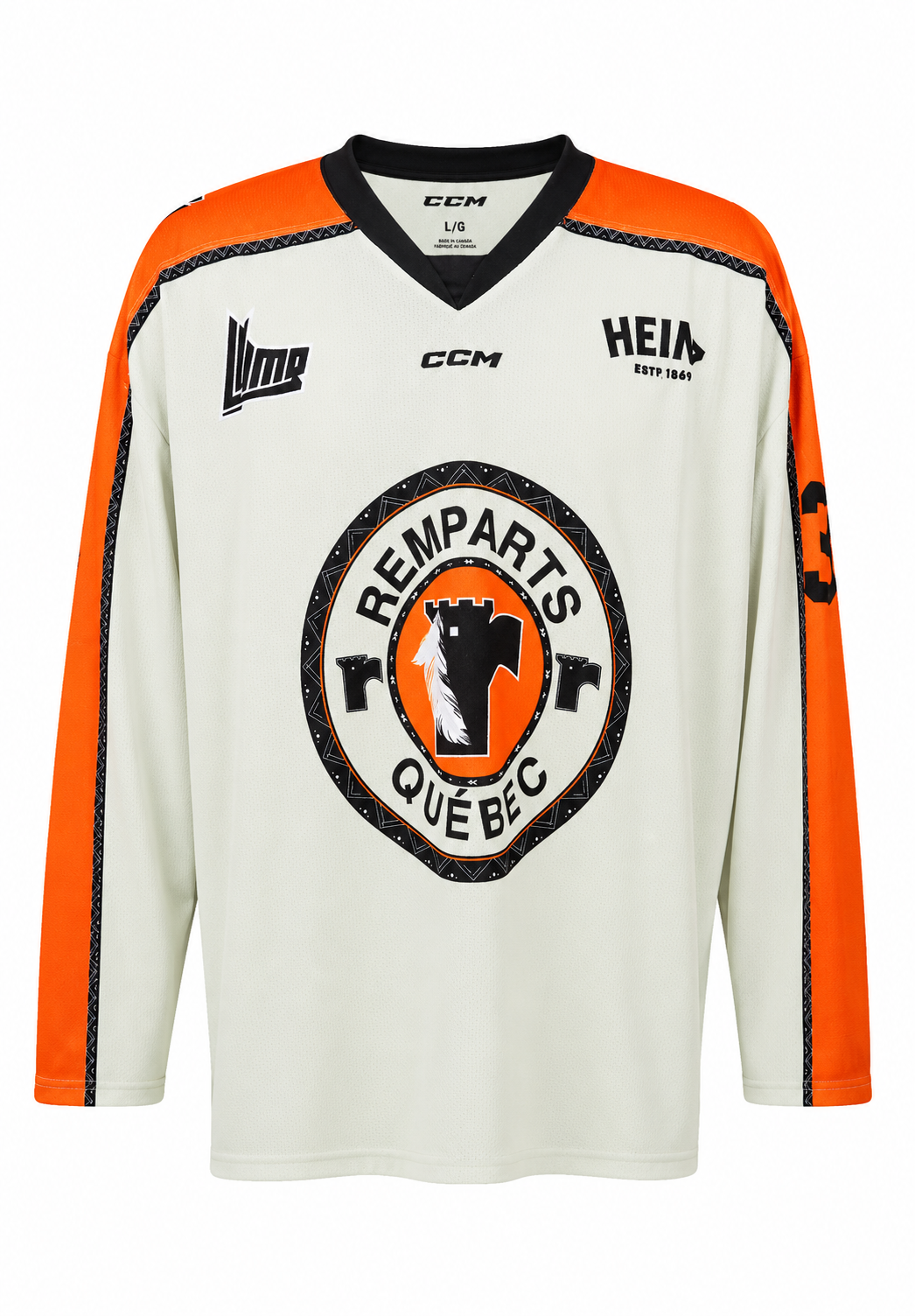 Louis-Antoine Denault Quebec Remparts game-used and autographed jersey (First Nations game)