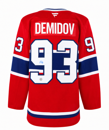Ivan Demidov autographed Fanatics Premium RED jersey