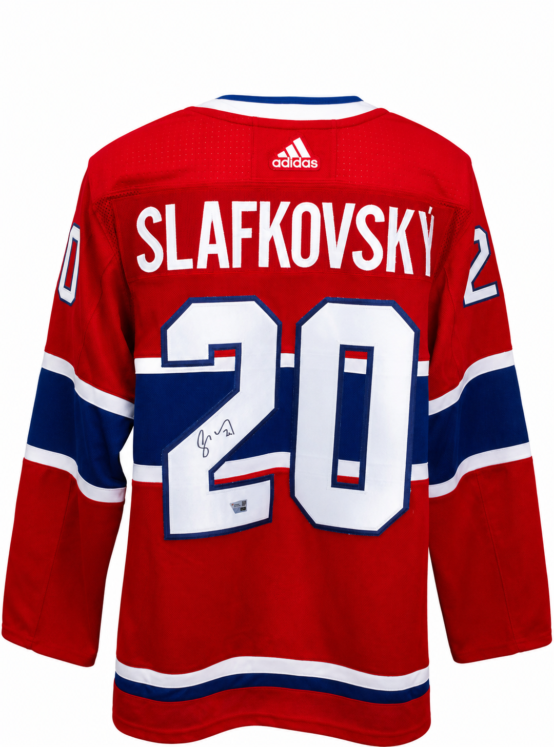 Juraj Slafkovsky autographed ADIDAS jersey Montreal Canadiens