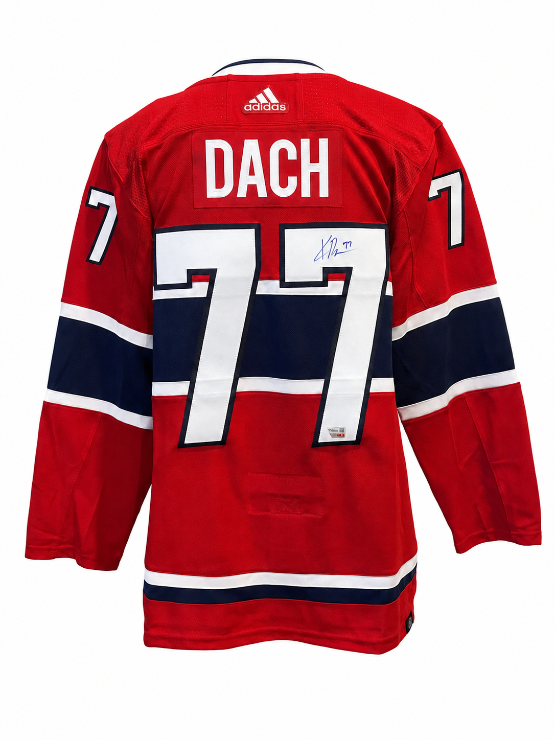 Kirby Dach autographed ADIDAS authentic jersey from the Montreal Canadiens