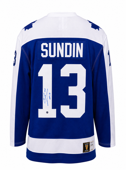 Mats Sundin Fanatics Autographed HOF 12 Toronto Maple Leafs Jersey