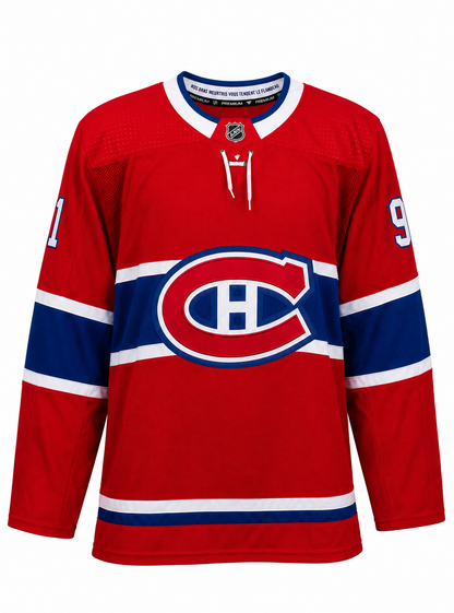 Oliver Kapanen autographed Fanatics Premium jersey with 2 inscriptions 1st Game 10/10/24 and 1st Goal 10/8/25