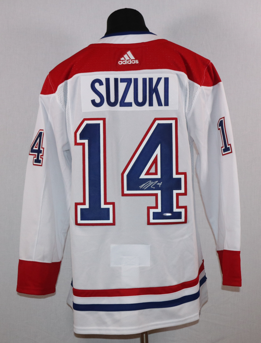 Nick Suzuki gilet ADIDAS autographié authentique Canadiens de Montréal