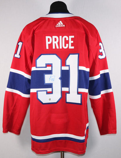 Carey Price Gilet ADIDAS rouge autographié Canadiens de Montréal