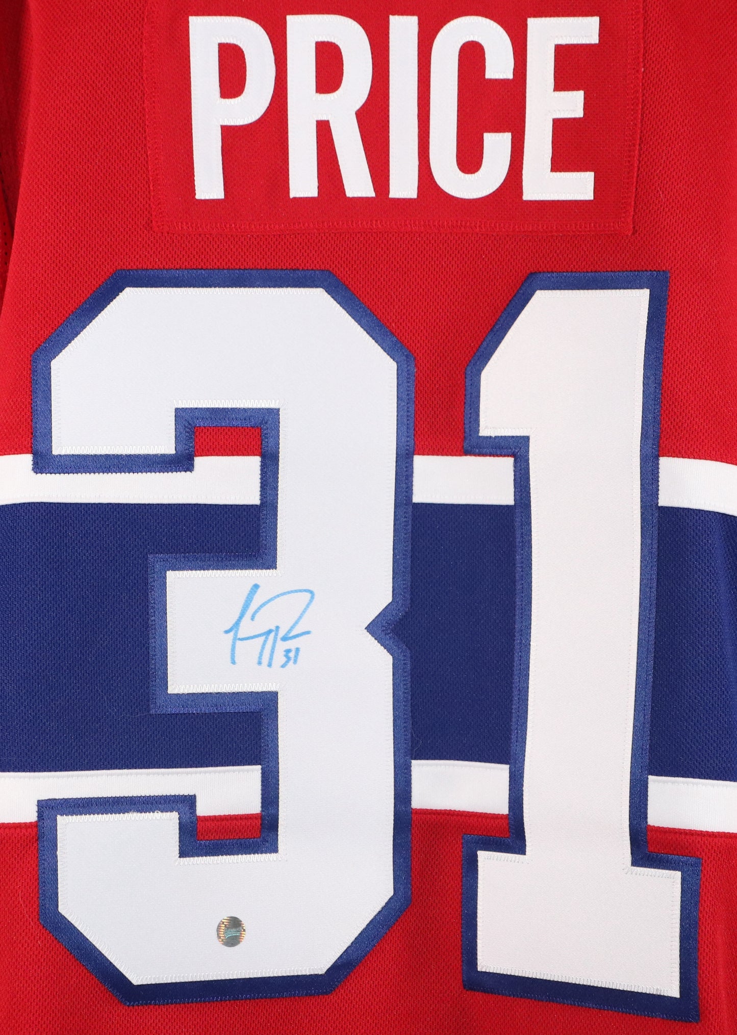 Carey Price Gilet ADIDAS rouge autographié Canadiens de Montréal