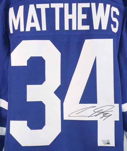 Auston Matthews gilet autographié des Maple Leafs de Toronto