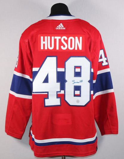 Lane Hutson gilet ADIDAS pro autographié des Canadiens de Montréal