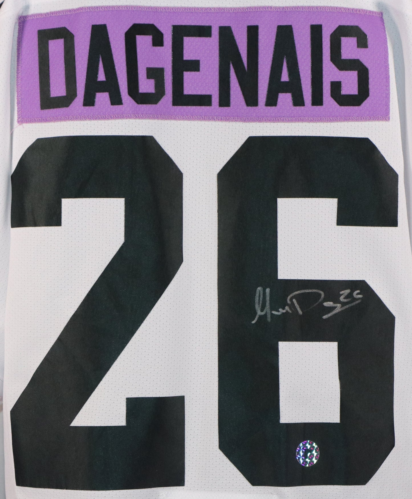 Maddox Dagenais gilet game-used des Remparts de Québec autographié avec certificat (match contre le Cancer)