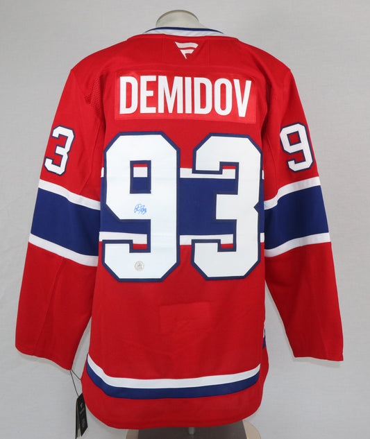 Ivan Demidov autographed Fanatics Premium RED jersey